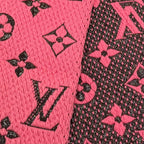Louis Vuitton Logomania Scarf Shine Virgin Wool Silk Blend Rose Pop Fringe — view 4