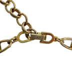 Dior Vintage Metal CD Logo Chain Choker Necklace Gold — view 5