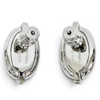 Hermes Mini Maillon Silvery Chaine D'ancre Earrings Silver Black — view 3