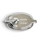Hermes Mini Maillon Silvery Chaine D'ancre Earrings Silver Black — view 8