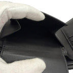 Celine Calfskin Triomphe Embossed Compact Wallet Bifold Black — view 5