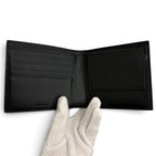 Celine Calfskin Triomphe Embossed Compact Wallet Bifold Black — view 4