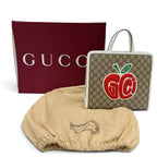 Gucci GG Supreme Children's Rubber Apple Tote Bag Beige White — view 2