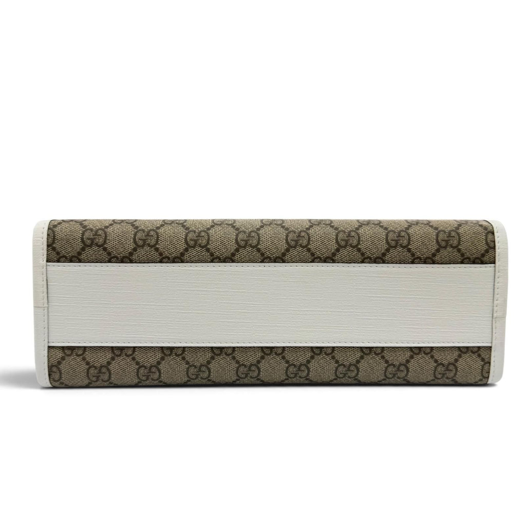 Gucci GG Supreme Children's Rubber Apple Tote Bag Beige White — view 5
