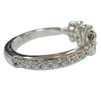 Louis Vuitton Ring LV Iconic Rhinestone Silver M JP — view 5