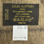 Louis Vuitton Echarpe Cardiff Wool Angora Circle Logo Scarf — view 6