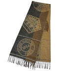 Louis Vuitton Echarpe Cardiff Wool Angora Circle Logo Scarf — view 3