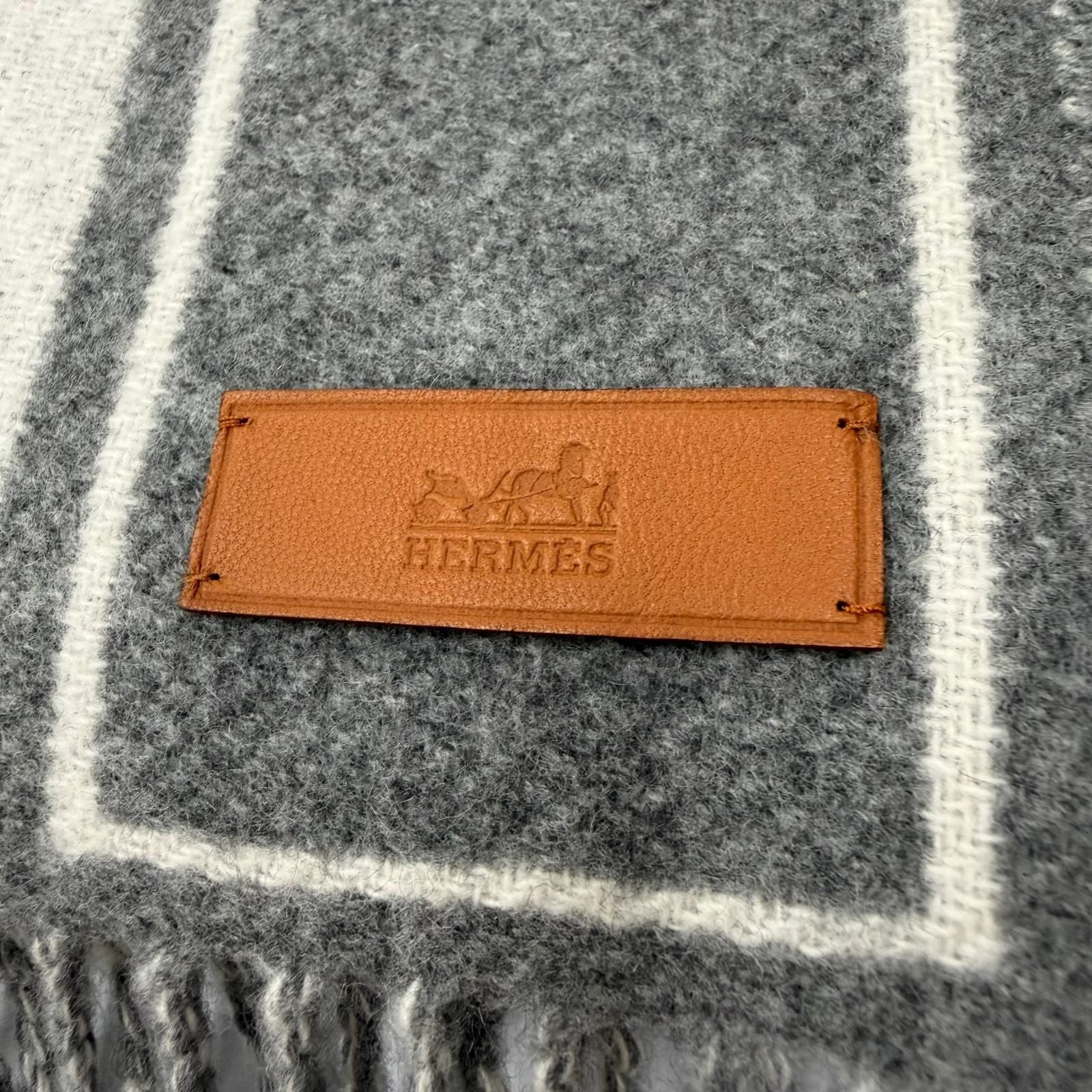 Hermes Cle de H Scarf Gray — view 5