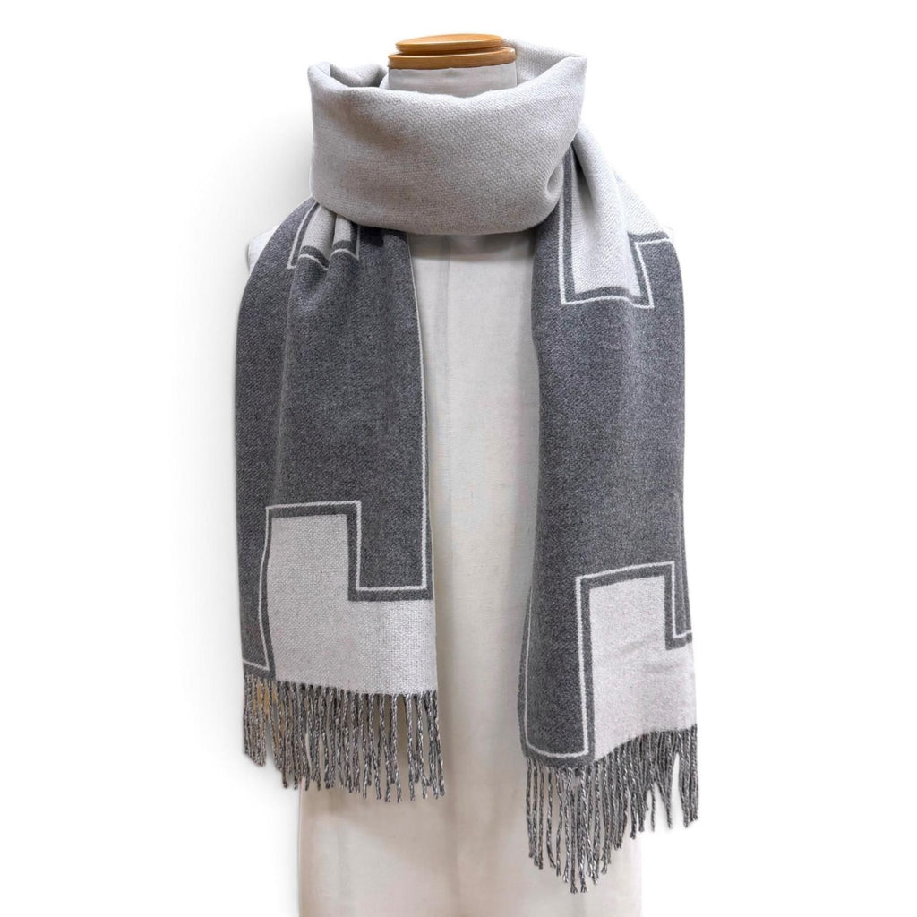 Hermes Cle de H Scarf Gray — view 2