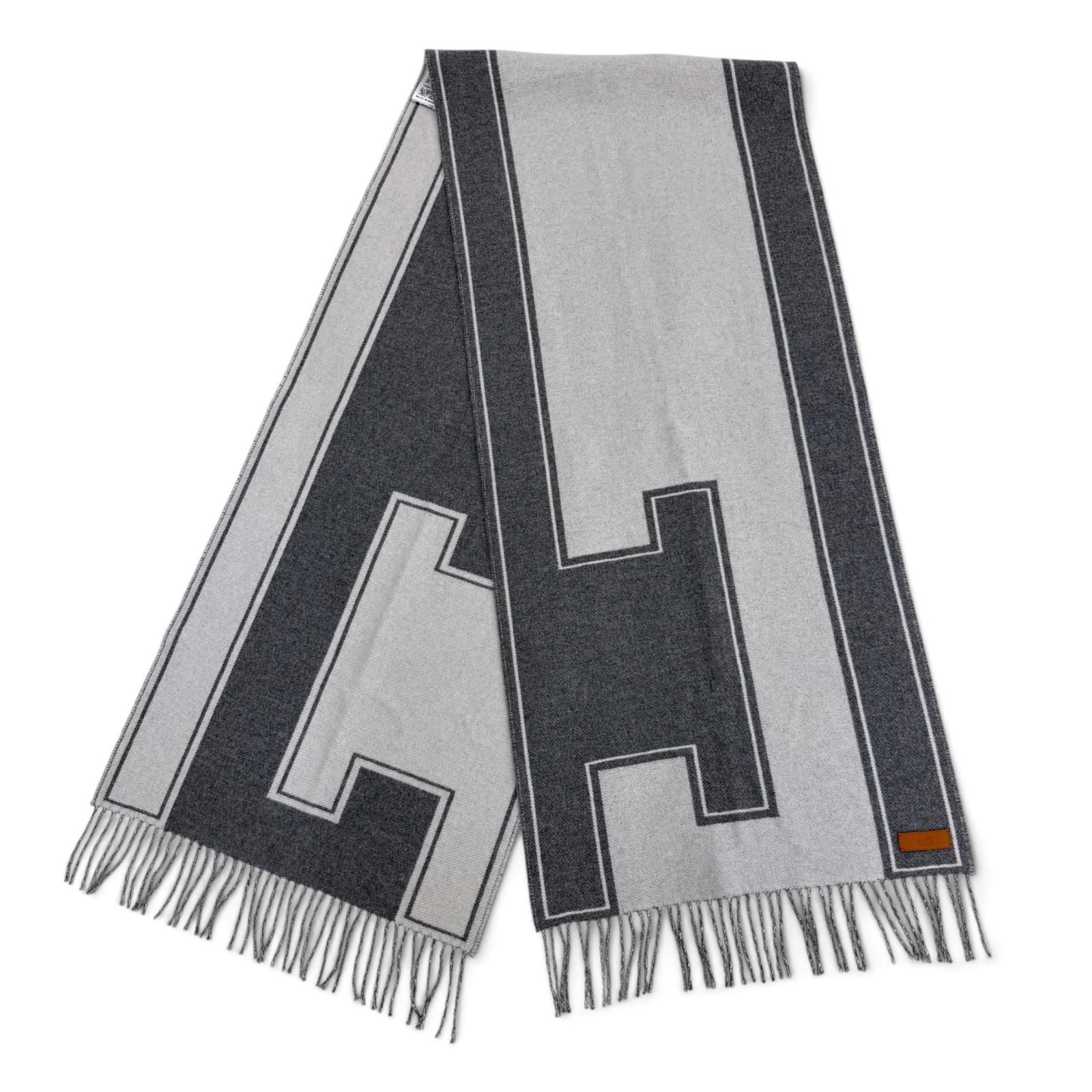Hermes Cle de H Scarf Gray — view 3