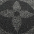 Louis Vuitton Echarpe Cardiff Wool Cashmere Fringe Scarf Black — view 5