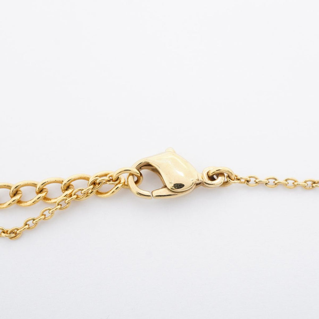 Dior Necklace CD Logo Heart Motif Gold Plated — view 4