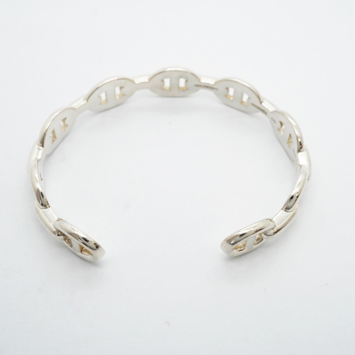Hermes Bangle Enchainee Chaine D'ancre 925 Sterling Silver Bracelet — view 4