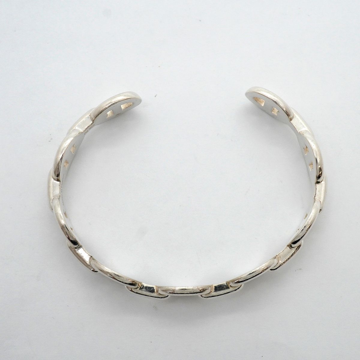 Hermes Bangle Enchainee Chaine D'ancre 925 Sterling Silver Bracelet — view 3