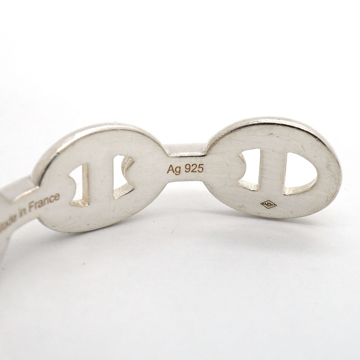 Hermes Bangle Enchainee Chaine D'ancre 925 Sterling Silver Bracelet — view 6