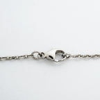 Hermes Necklace Mini Pop H Metal Silver White — view 4
