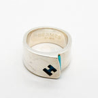 Hermes Ring Candy 925 Sterling Silver Blue — view 3