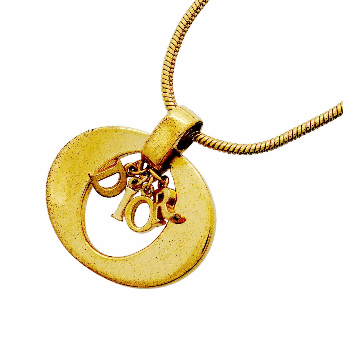 Dior Necklace Logo Gold Plated