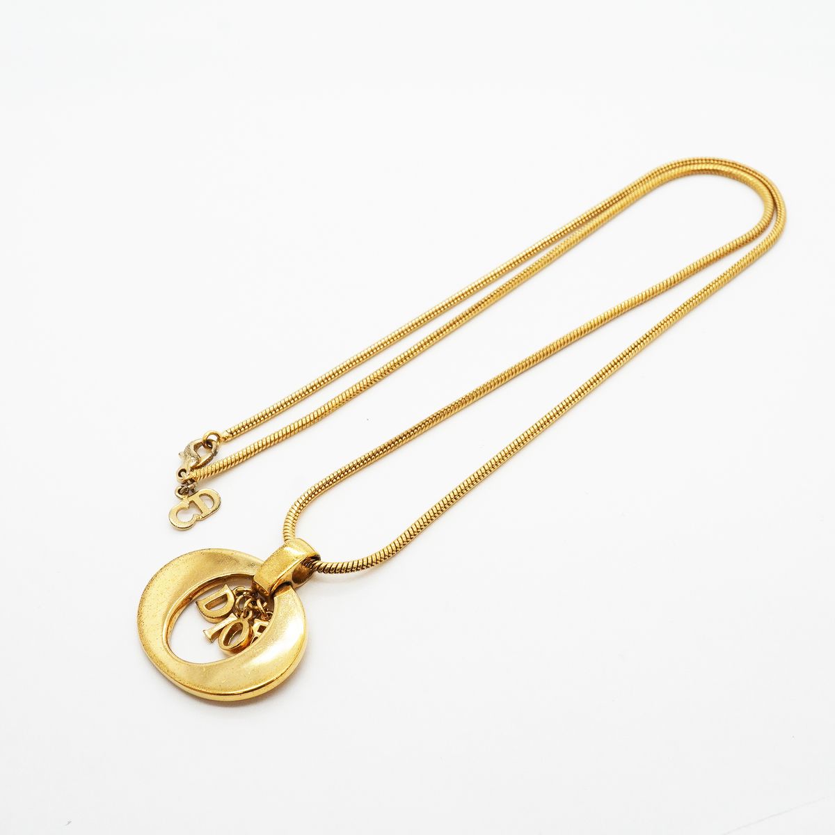 Dior Necklace Logo Gold Plated — view 3