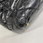 Chanel Tote Bag 2.55 Quilted Vintage Calfskin Black Gold Silver 2-Way — view 7