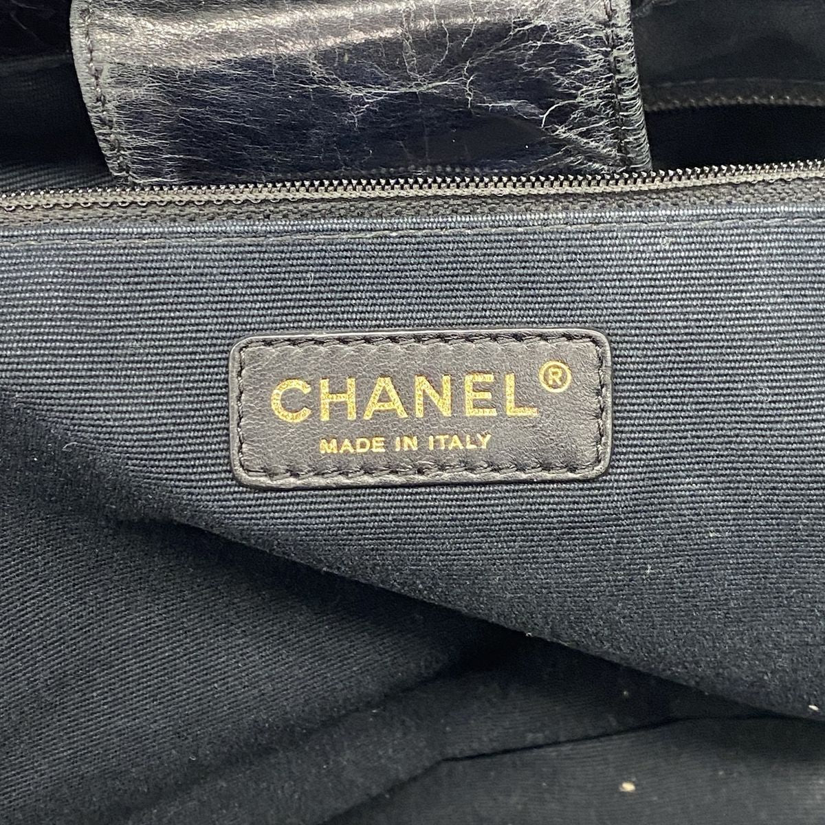 Chanel Tote Bag 2.55 Quilted Vintage Calfskin Black Gold Silver 2-Way — view 5