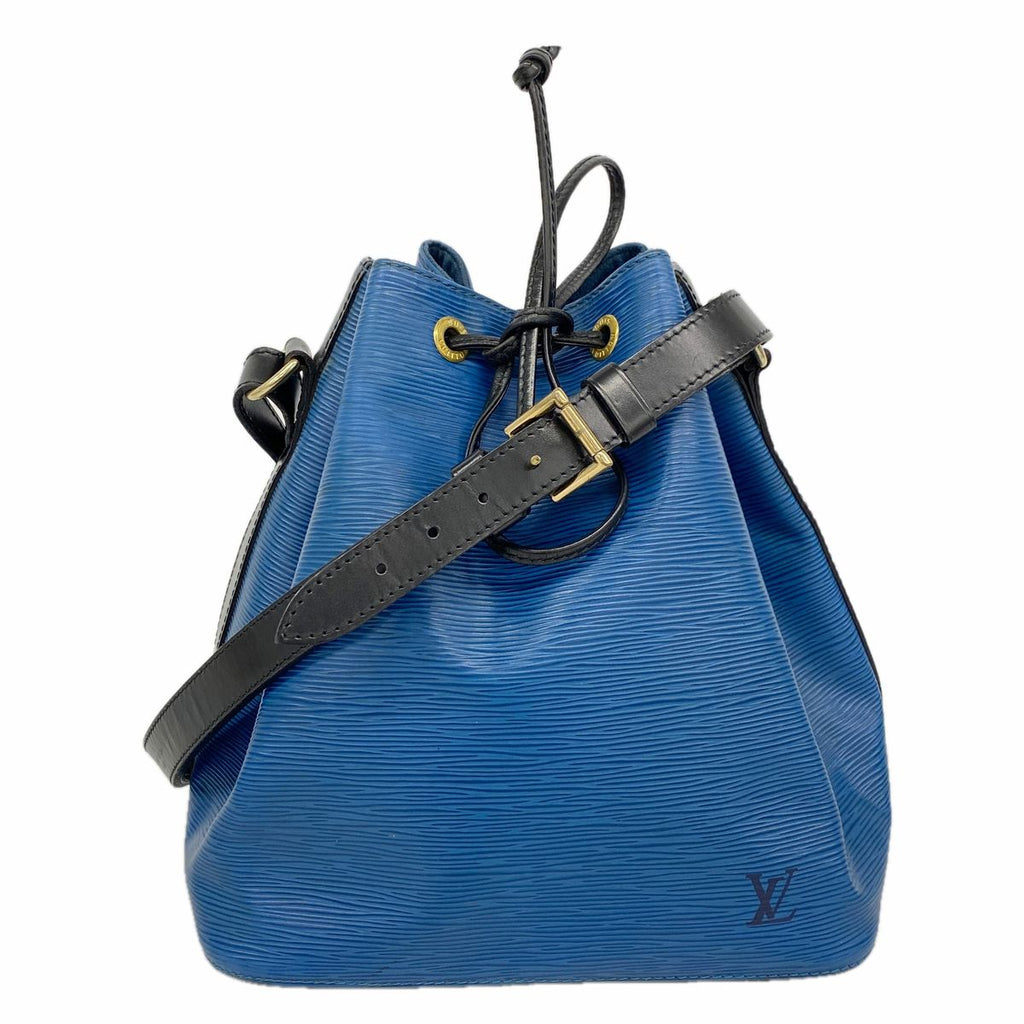 Louis Vuitton Shoulder Bag Epi Bicolor Petit Noir Toledo Blue