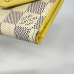 Louis Vuitton Trifold Wallet Damier Azur Portefeuille Zoe White Pineapple — view 6