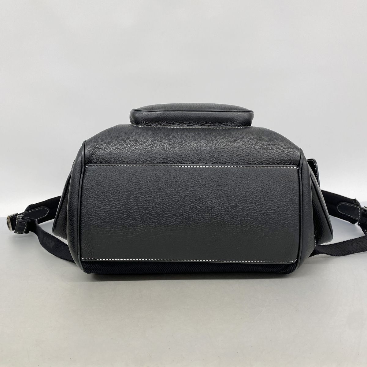 Dior Backpack Saddle Leather Black Silver — view 3