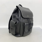 Dior Backpack Saddle Leather Black Silver — view 2