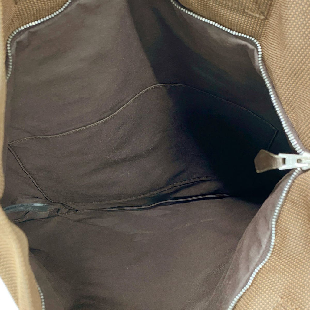 Hermes Tote Bag Her Line Cabas Nylon Brown Silver — view 4