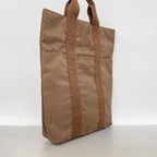 Hermes Tote Bag Her Line Cabas Nylon Brown Silver — view 2