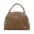 Celine Handbag Macadam Brown Gold