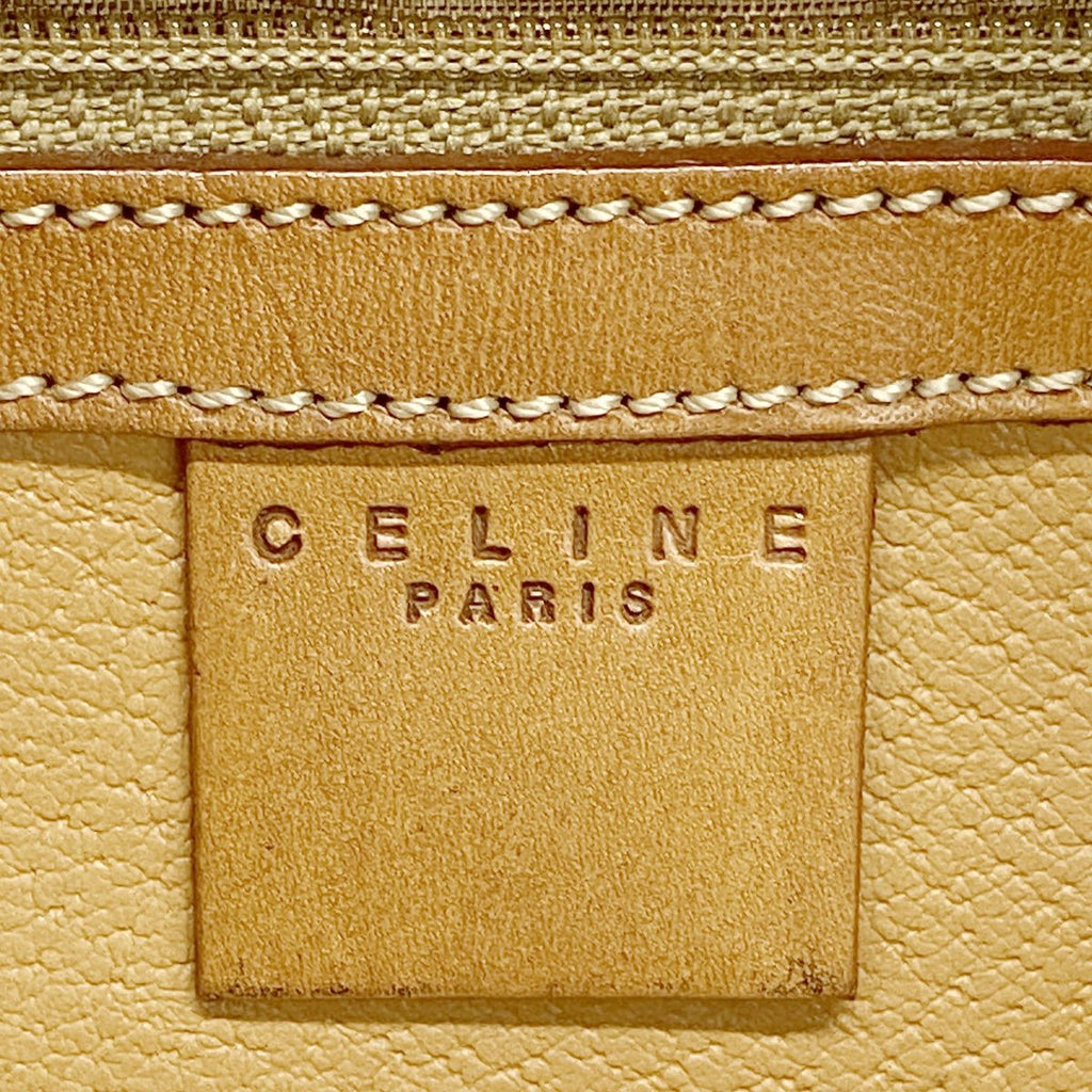 Celine Handbag Macadam Brown Gold — view 5
