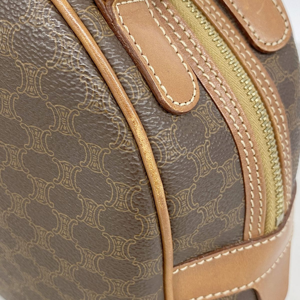 Celine Handbag Macadam Brown Gold — view 7