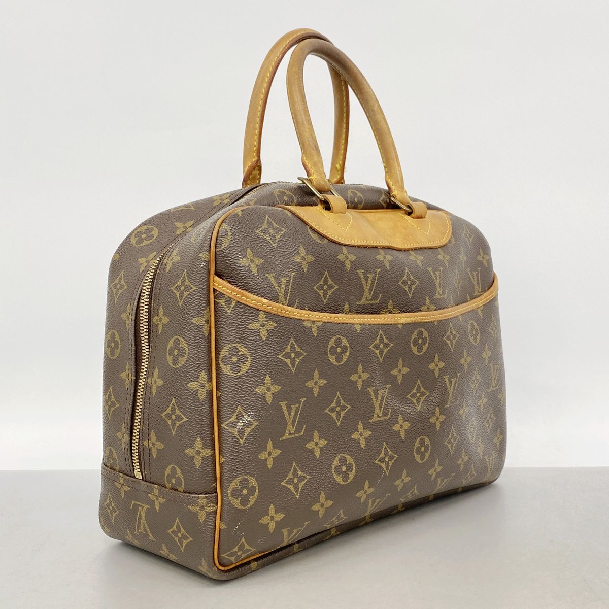 Louis Vuitton Handbag Monogram Deauville Brown — view 2