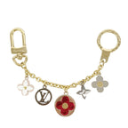 Louis Vuitton Key Holder Charm Bijou Sac Chaine Flash Flower Gold Multicolor
