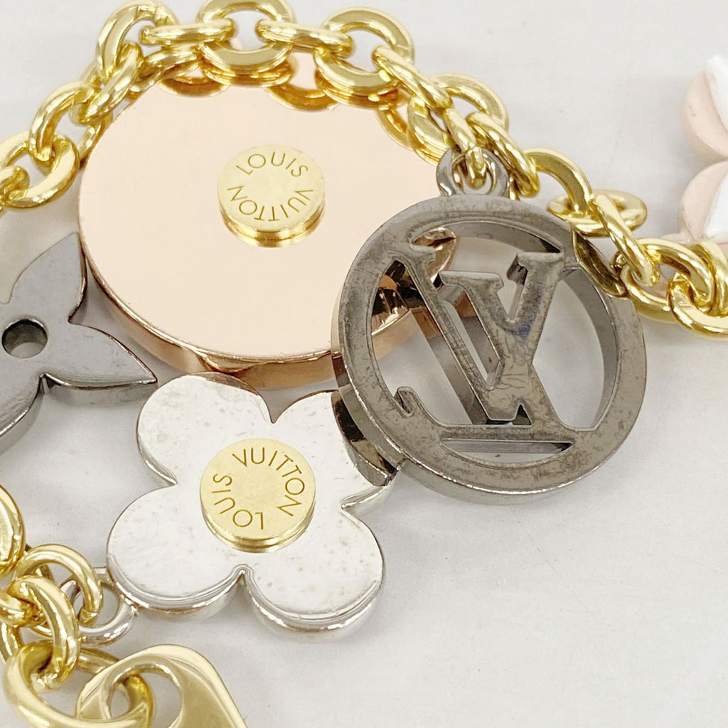Louis Vuitton Key Holder Charm Bijou Sac Chaine Flash Flower Gold Multicolor — view 5