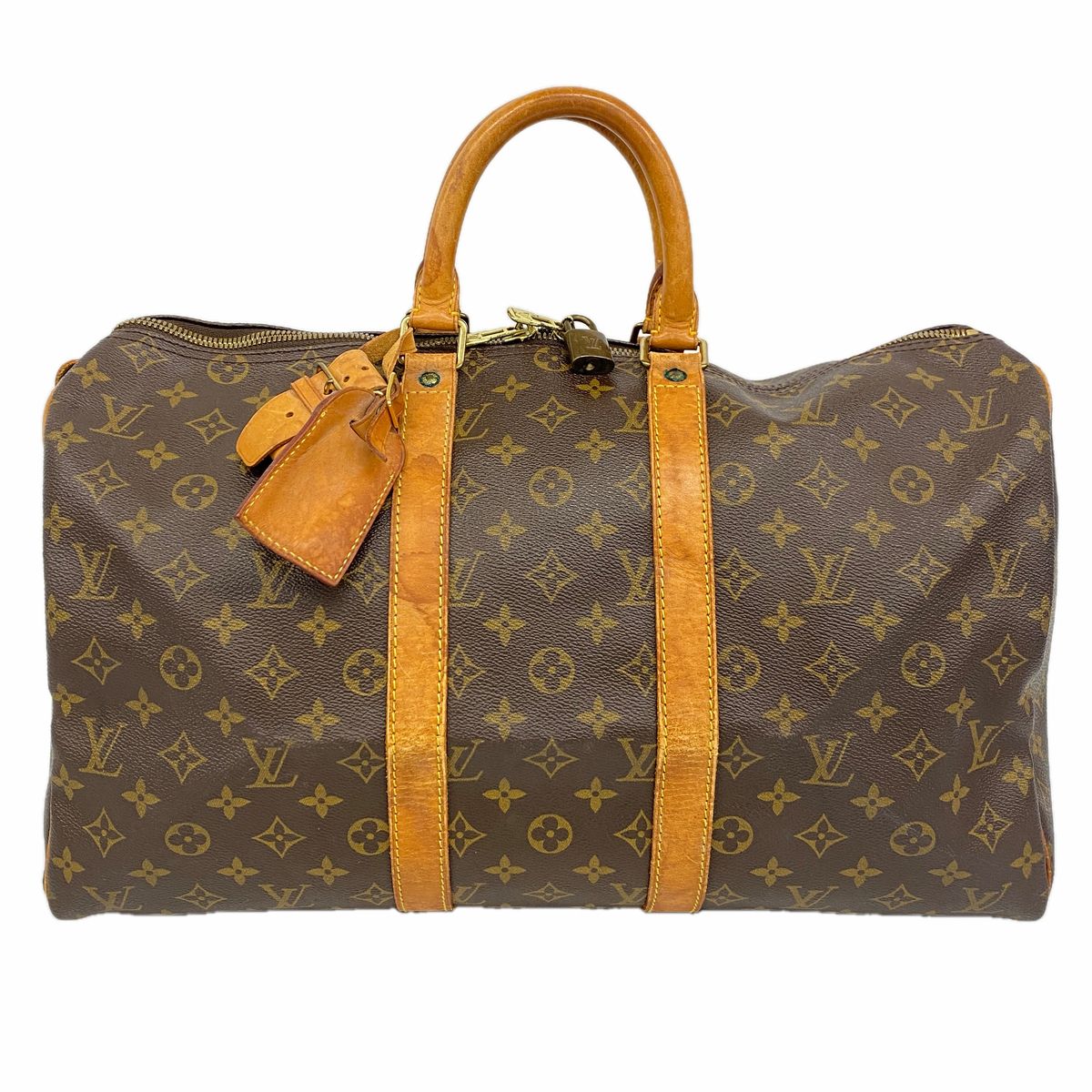 Louis Vuitton Boston Bag Monogram Keepall 45 Brown