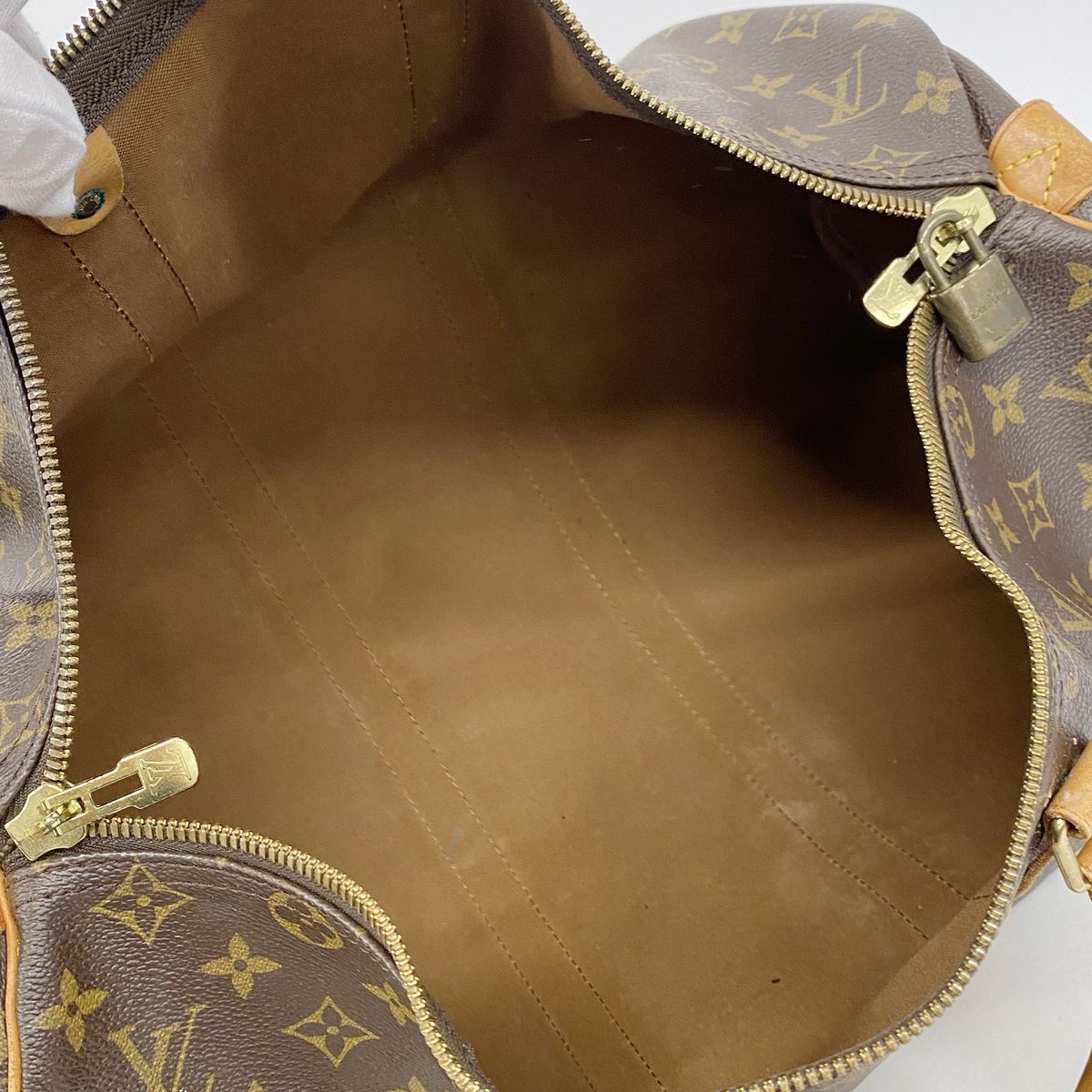 Louis Vuitton Boston Bag Monogram Keepall 45 Brown — view 4
