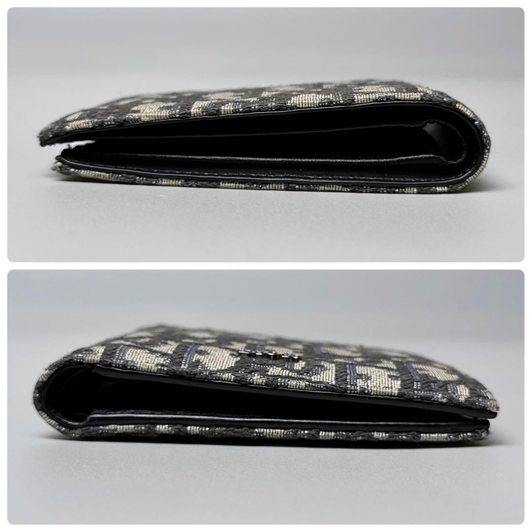 Dior Oblique Bifold Wallet Blue — view 6
