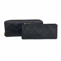 Louis Vuitton Wallet Monogram Empreinte Portefeuille Clemence Noir