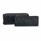 Louis Vuitton Wallet Monogram Empreinte Portefeuille Clemence Noir