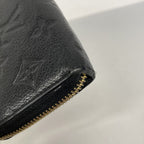 Louis Vuitton Wallet Monogram Empreinte Portefeuille Clemence Noir — view 5