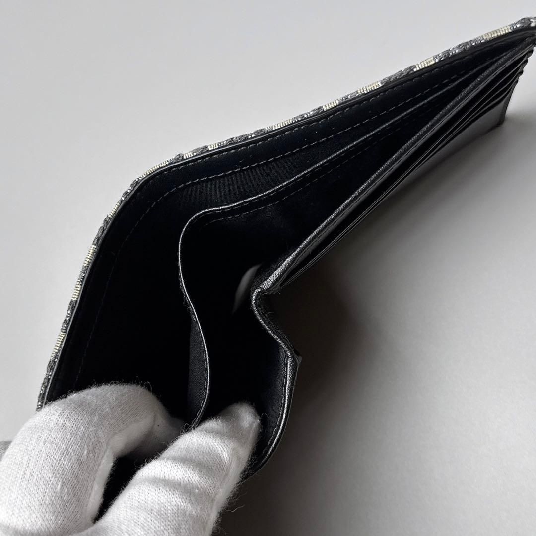 Dior Oblique Bifold Wallet Blue — view 4