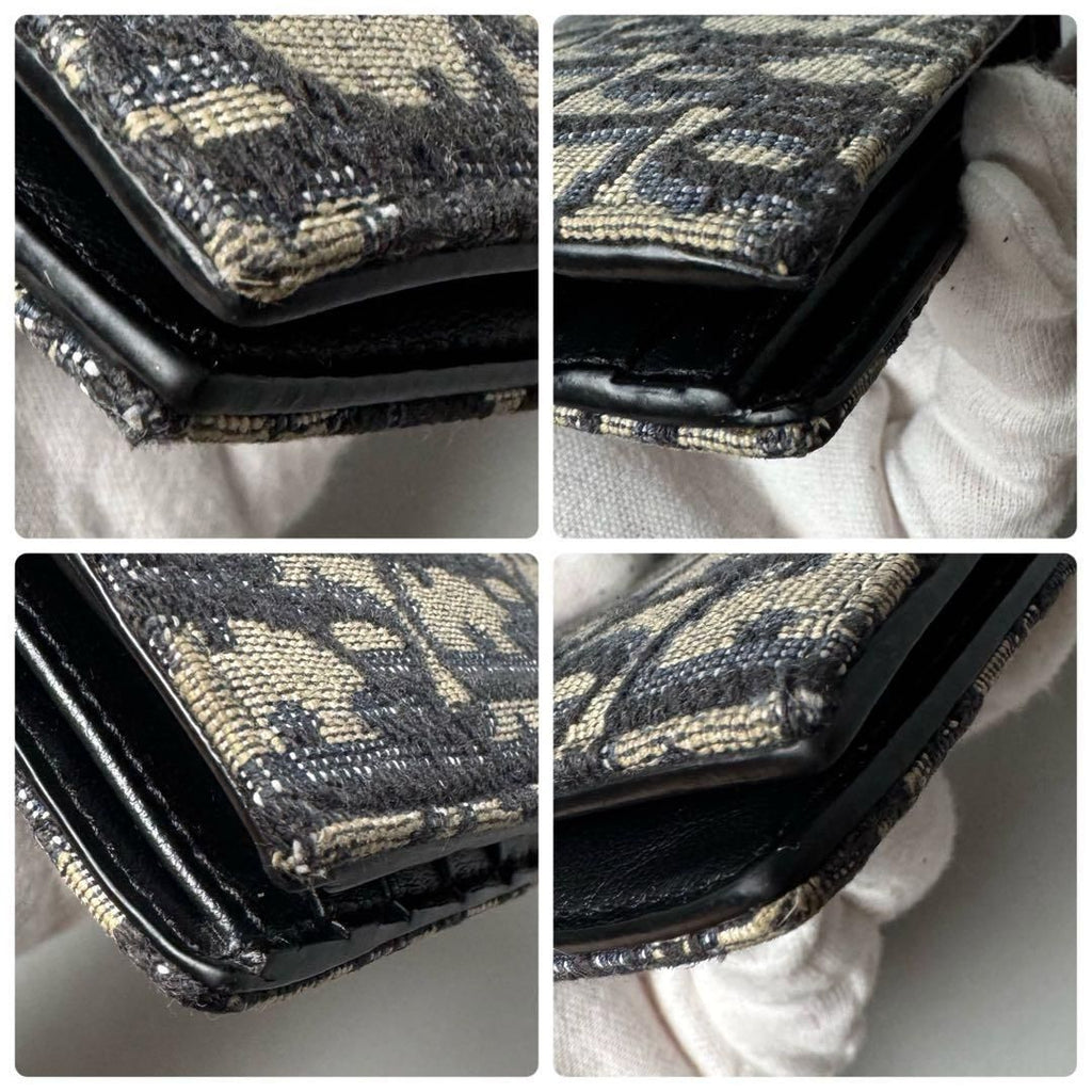 Dior Oblique Bifold Wallet Blue — view 7