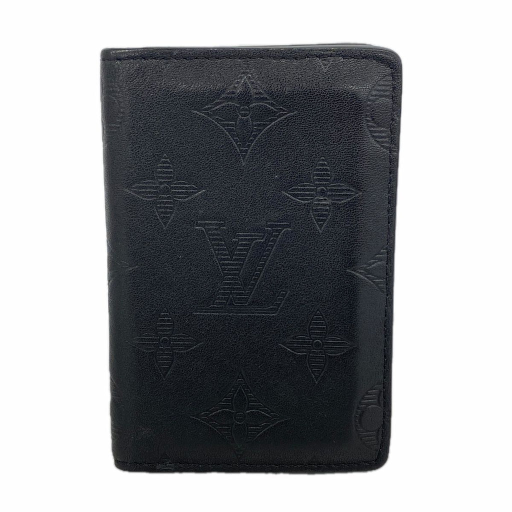 Louis Vuitton Card Case Monogram Shadow Pocket Organizer Black