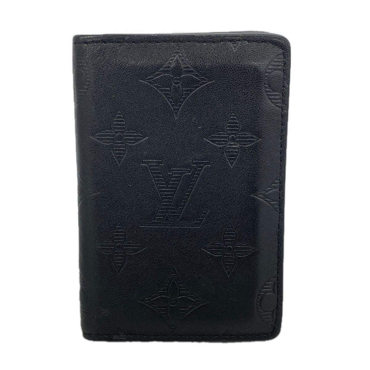 Louis Vuitton Card Case Monogram Shadow Pocket Organizer Black