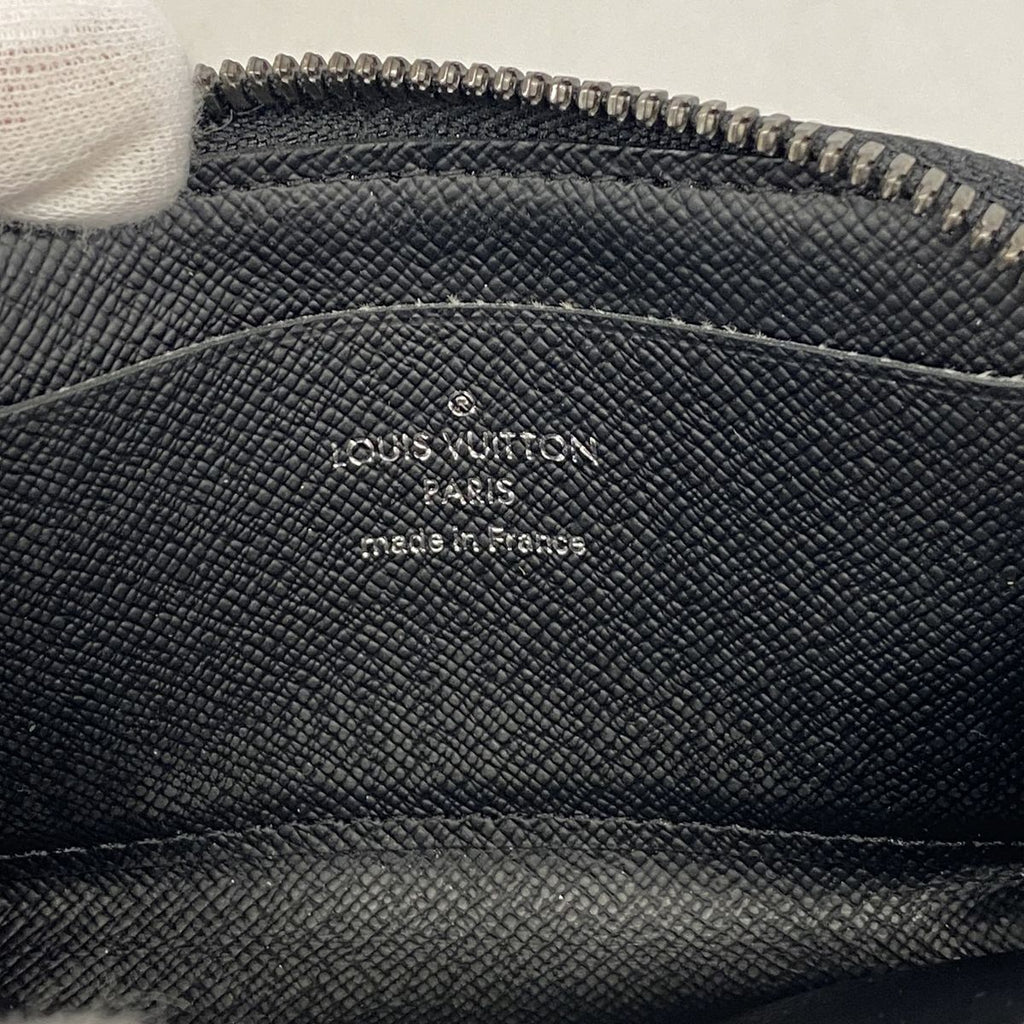 Louis Vuitton Coin Purse Monogram Eclipse Portefeuille Monnaie Jules Black — view 4