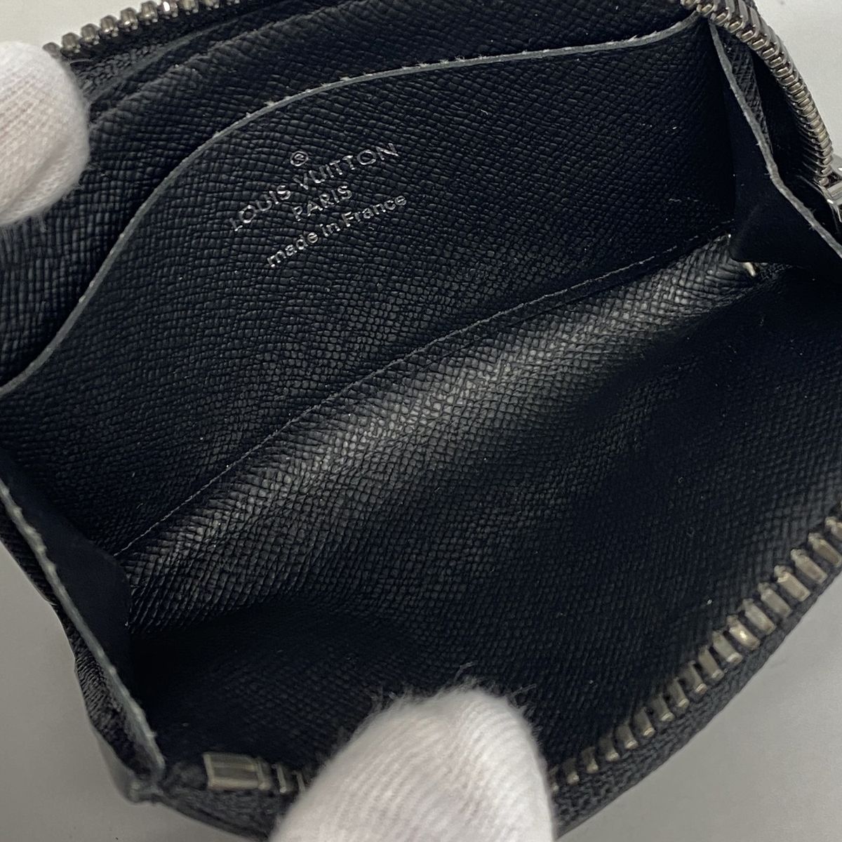 Louis Vuitton Coin Purse Monogram Eclipse Portefeuille Monnaie Jules Black — view 3