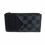 Louis Vuitton Damier Graphite Coin Card Holder Black Gray